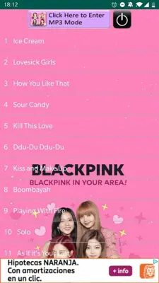 Blackpink Songs android App screenshot 1