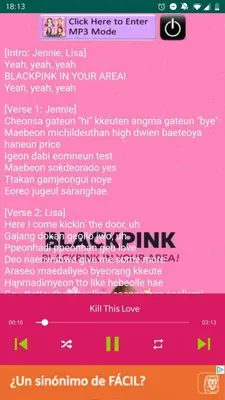 Blackpink Songs android App screenshot 2